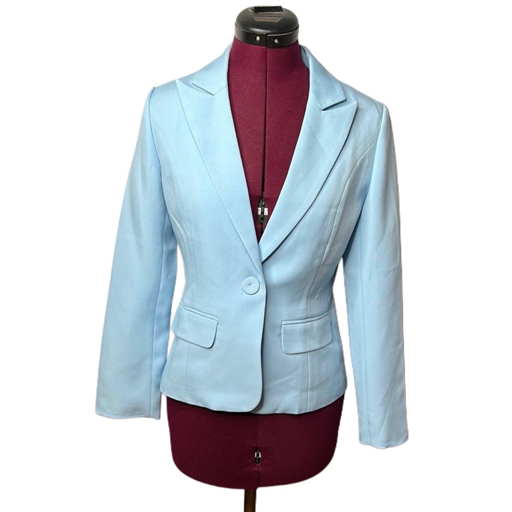 Chic Light Blue Blazer